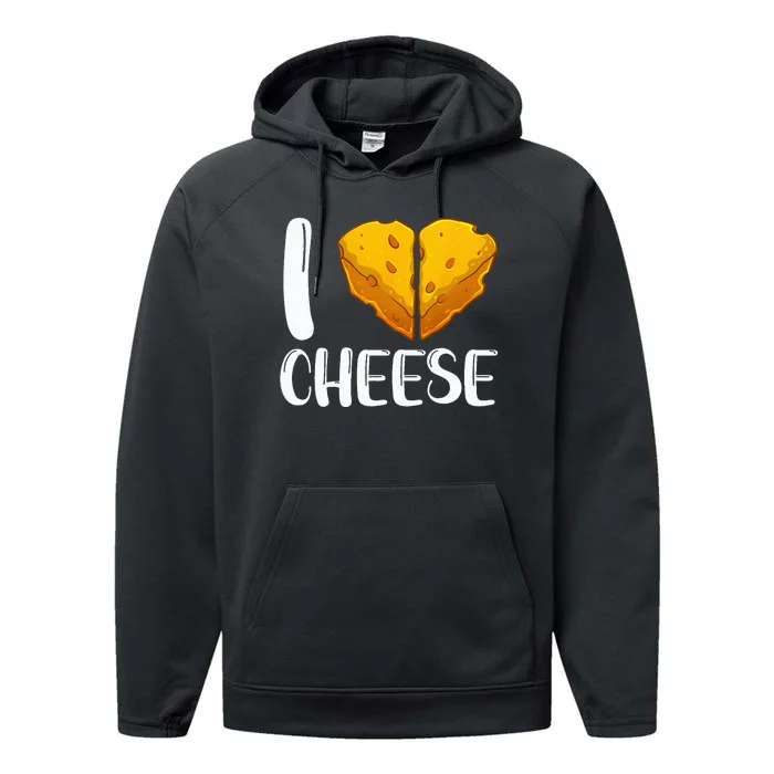 Funny Cheese Art For Men Women Cottage Ricotta Cheese Lovers Performance Fleece Hoodie