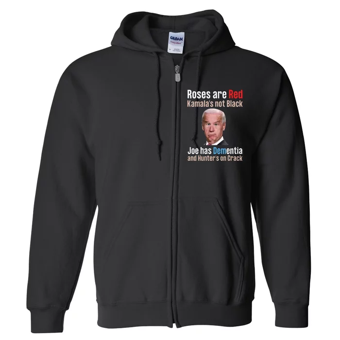 Funny Conservative Anti Biden Full Zip Hoodie