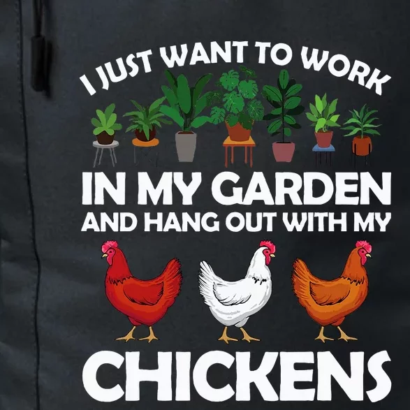 Funny Chicken Art For Women Gardening Chicken Lover Daily Commute Backpack