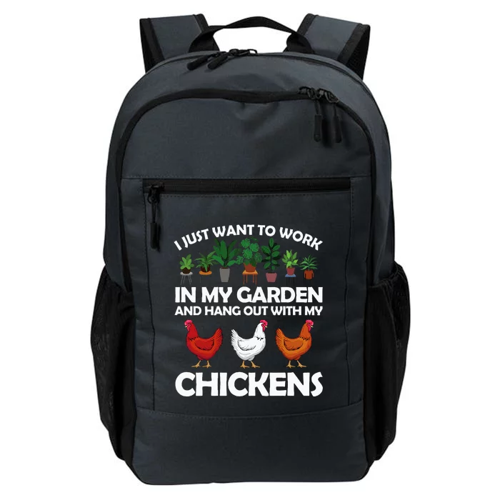 Funny Chicken Art For Women Gardening Chicken Lover Daily Commute Backpack