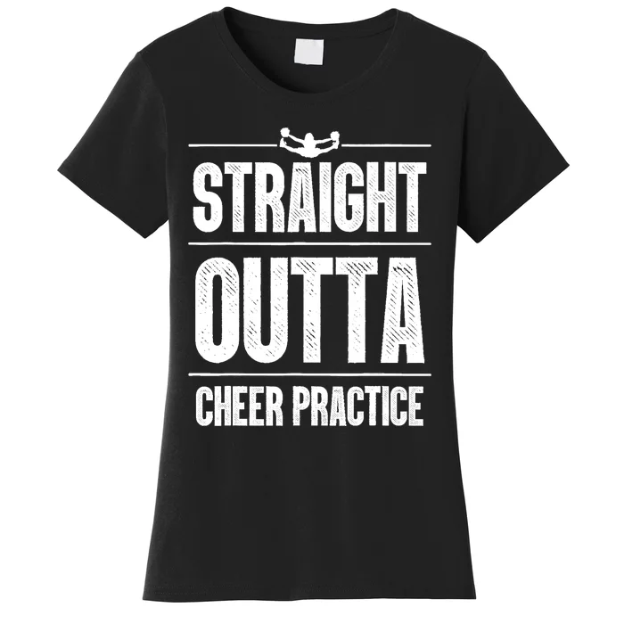 Funny Cheerleader Art Wo Girl Cheer Flyer Cheerleading Women's T-Shirt