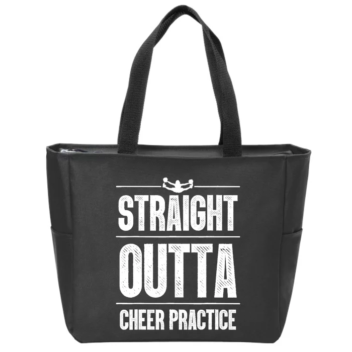 Funny Cheerleader Art Wo Girl Cheer Flyer Cheerleading Zip Tote Bag