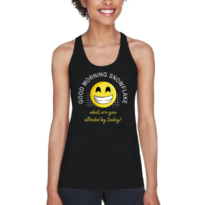 Funny Conservative Anti Cancel Culture Not Woke Women's Racerback Tank