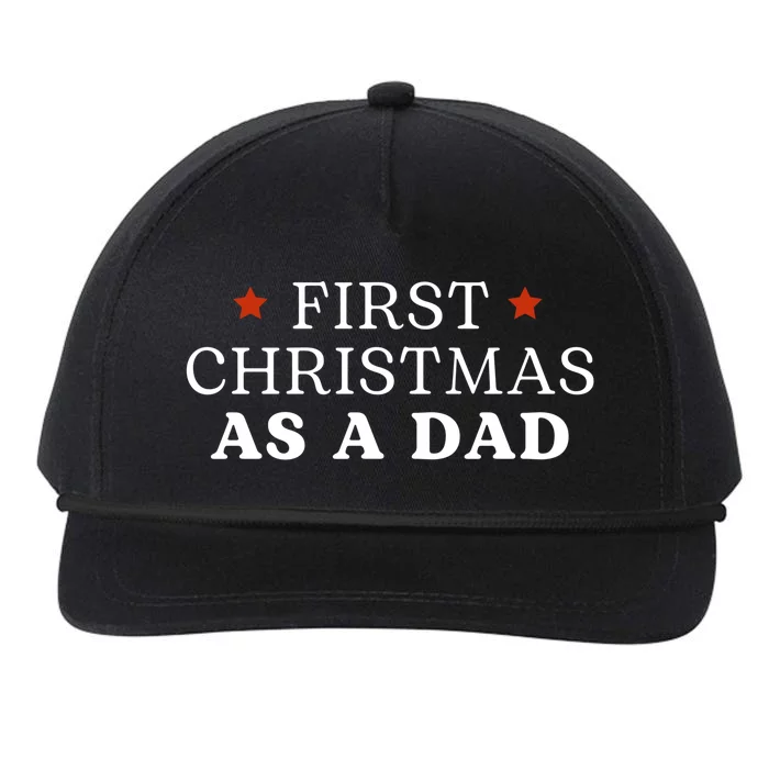 First Christmas As A Dad Snapback Five-Panel Rope Hat