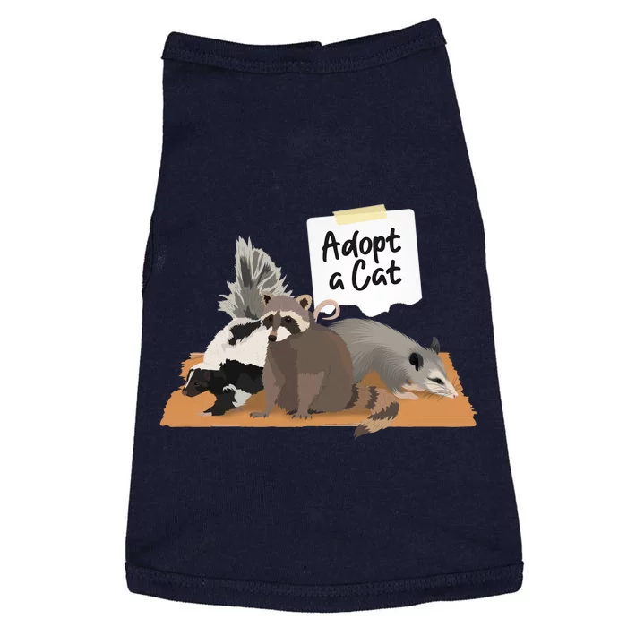 Funny Cute Adopt A Cat Skunk Raccoon Opossum Doggie Tank