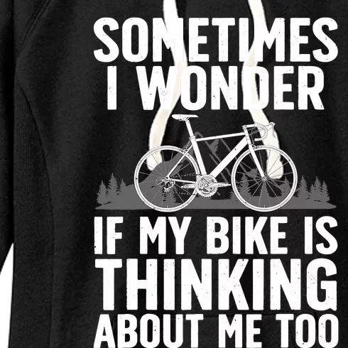 Funny Cycling Art For Bike Rider Track Racing Women's Fleece Hoodie