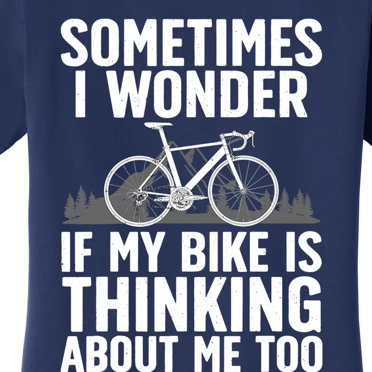 Funny Cycling Art For Bike Rider Track Racing Women's T-Shirt