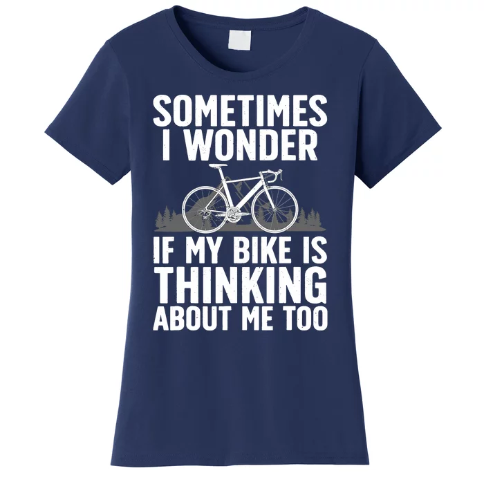 Funny Cycling Art For Bike Rider Track Racing Women's T-Shirt