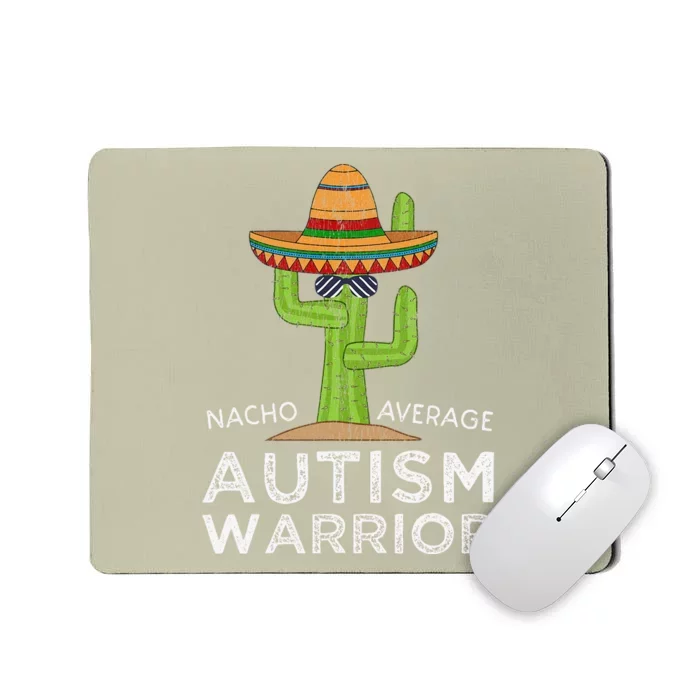 Fun Cute Autistic Support Funny Autism Warrior Awareness Mousepad