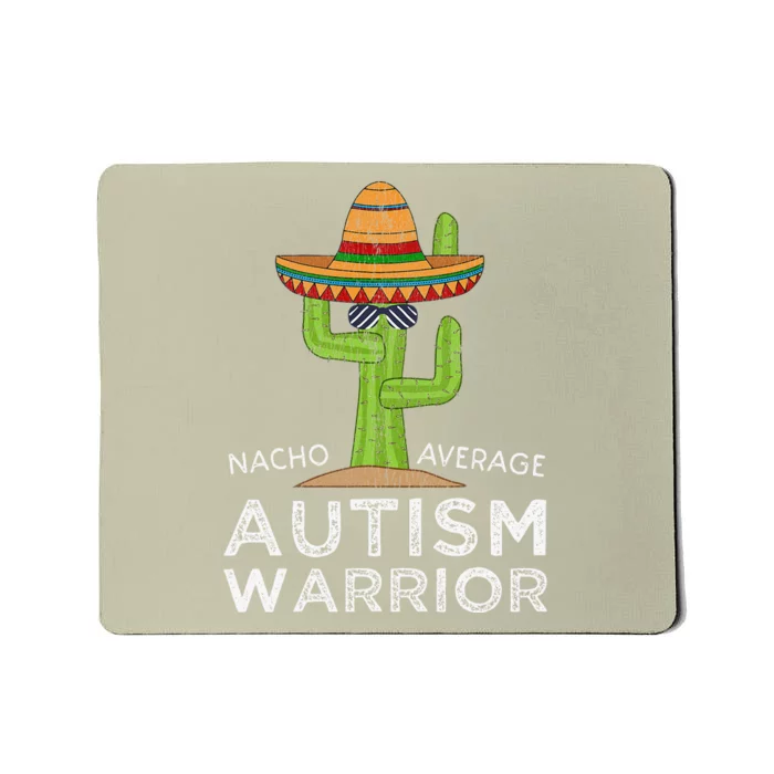 Fun Cute Autistic Support Funny Autism Warrior Awareness Mousepad