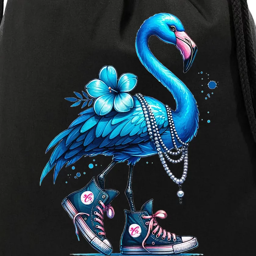 Flamingo Chucks And Pearls Comma La Kamala 2024 Gift Drawstring Bag