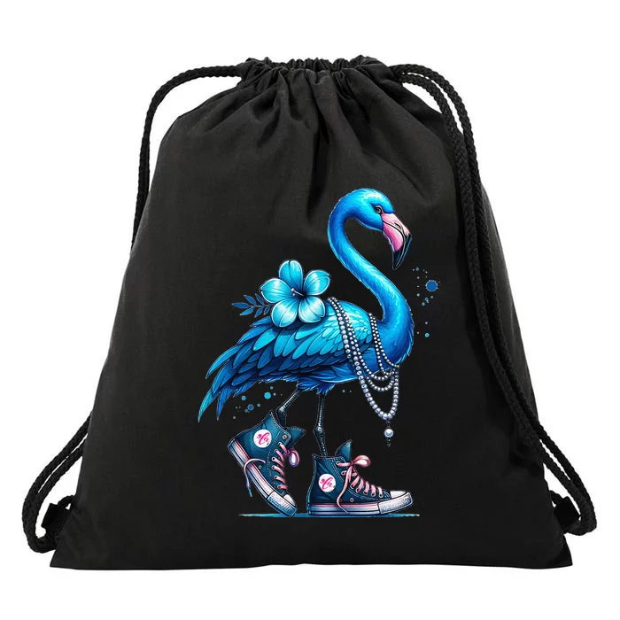 Flamingo Chucks And Pearls Comma La Kamala 2024 Gift Drawstring Bag