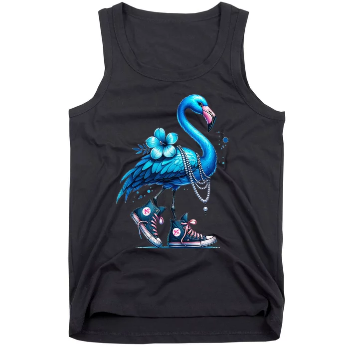 Flamingo Chucks And Pearls Comma La Kamala 2024 Gift Tank Top