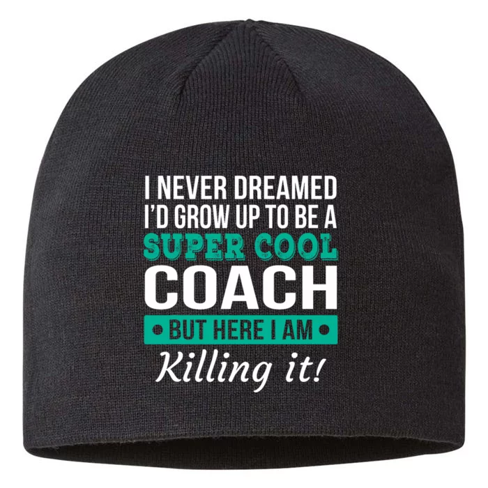 Funny Coach Appreciation Thank You Gift 8 1/2in Sustainable Knit Beanie