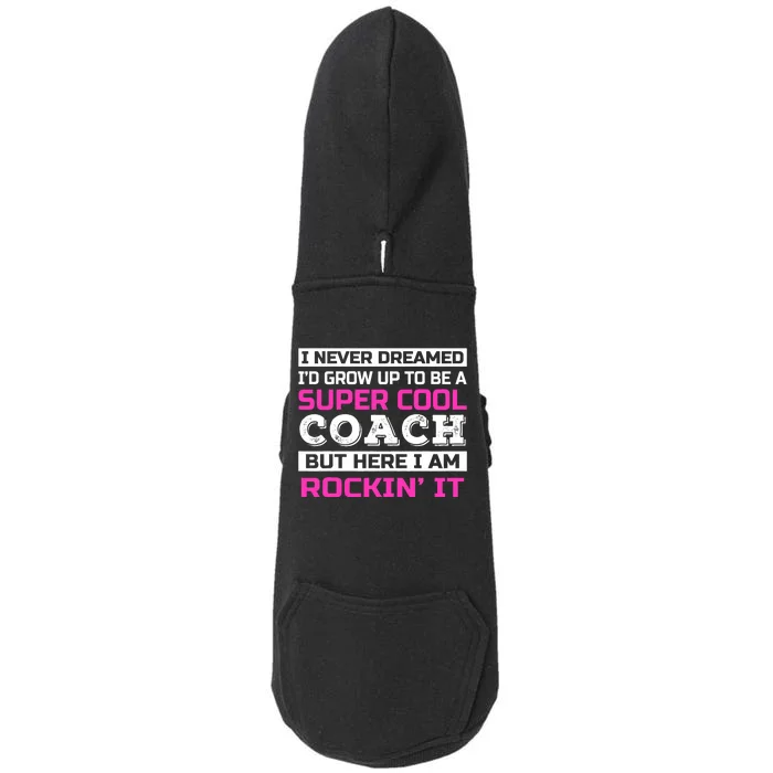 Funny Coach Appreciation Thank You Doggie 3-End Fleece Hoodie