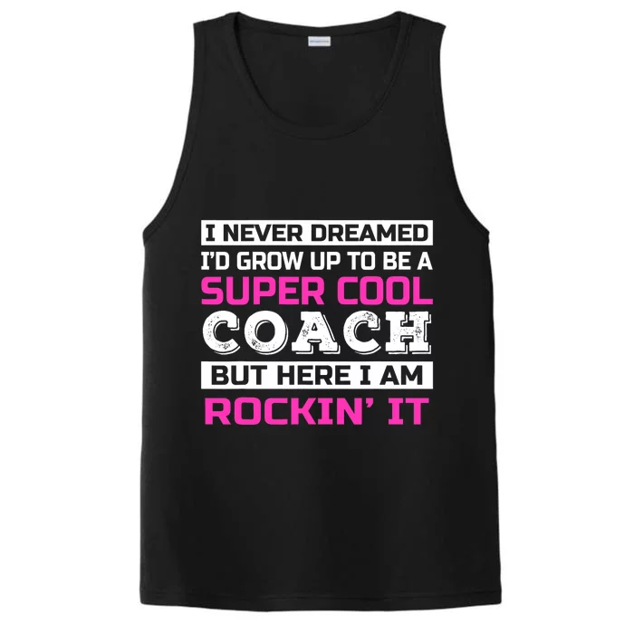 Funny Coach Appreciation Thank You Performance Tank