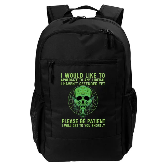 Funny Conservative Anti Woke Politically Incorrect Daily Commute Backpack