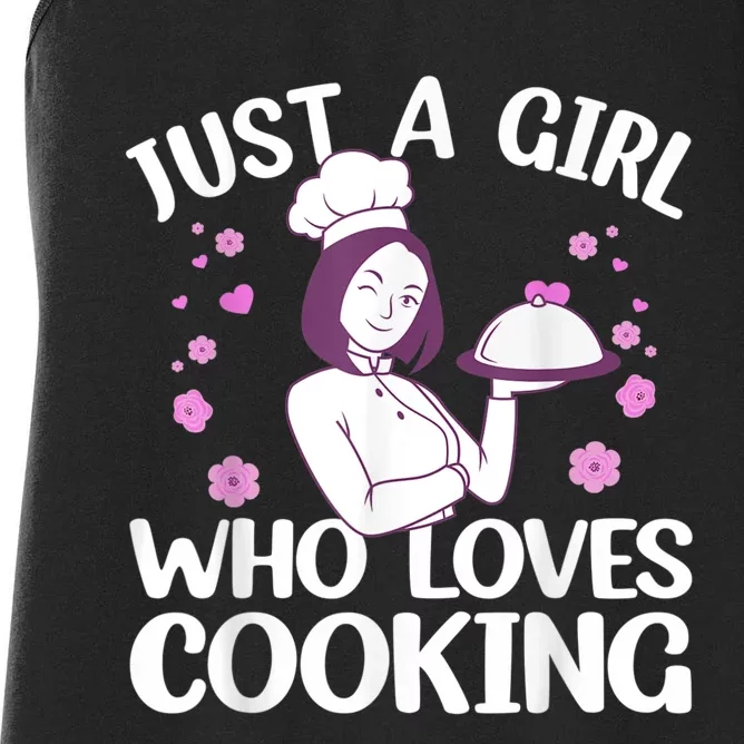 Funny Cook Art For Women Cooking Lover Culinary Women's Racerback Tank