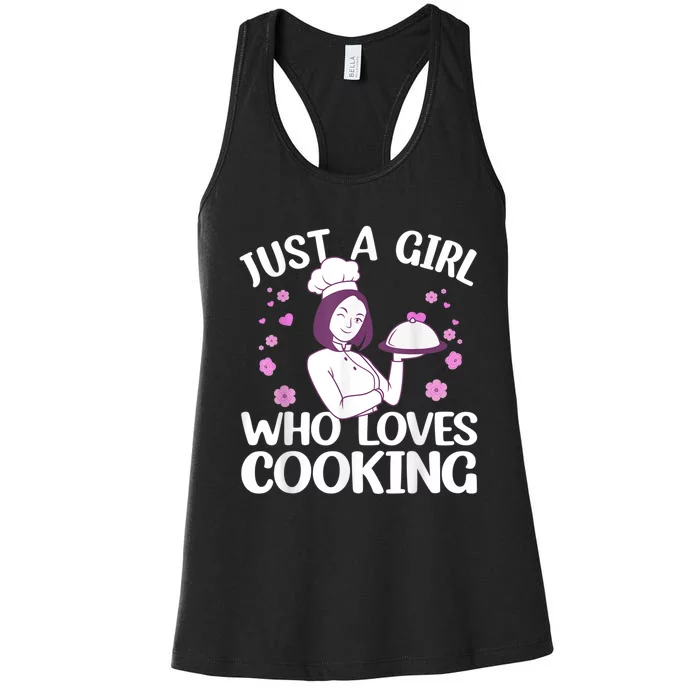 Funny Cook Art For Women Cooking Lover Culinary Women's Racerback Tank