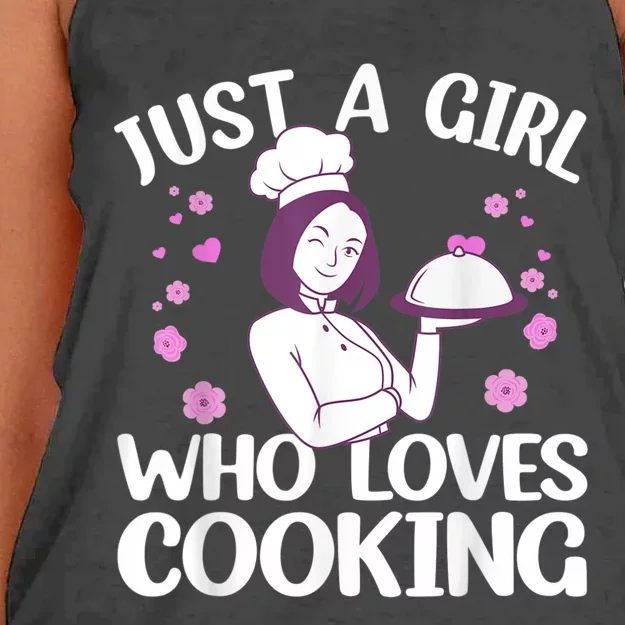 Funny Cook Art For Women Cooking Lover Culinary Women's Knotted Racerback Tank