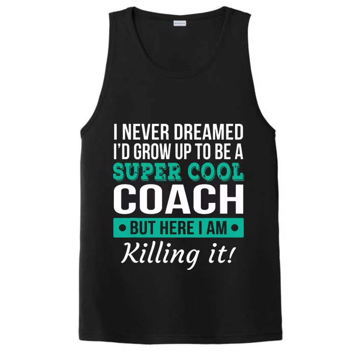 Funny Coach Appreciation Thank You Gift Performance Tank