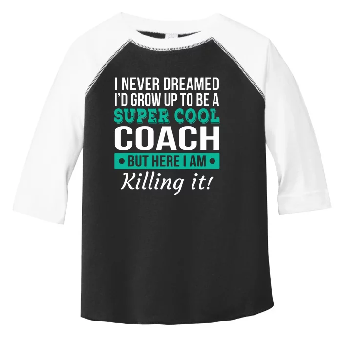 Funny Coach Appreciation Thank You Gift Toddler Fine Jersey T-Shirt