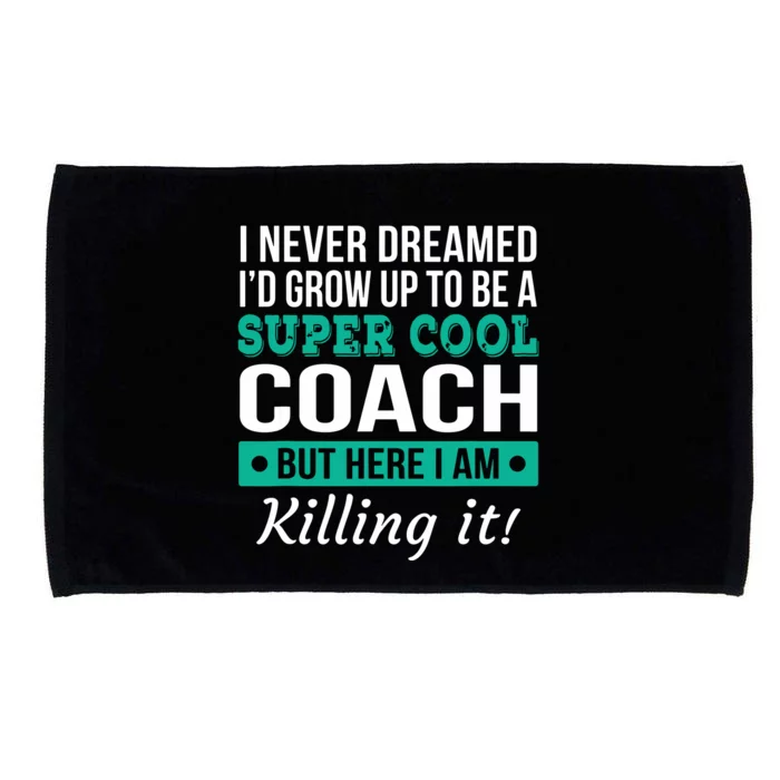 Funny Coach Appreciation Thank You Gift Microfiber Hand Towel