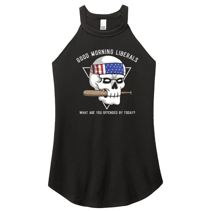 Funny Conservative Anti Liberal Anti Woke Women’s Perfect Tri Rocker Tank