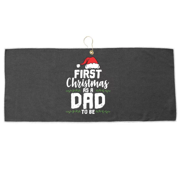 First Christmas As A Daddy To Be Future Father Xmas Gift Large Microfiber Waffle Golf Towel