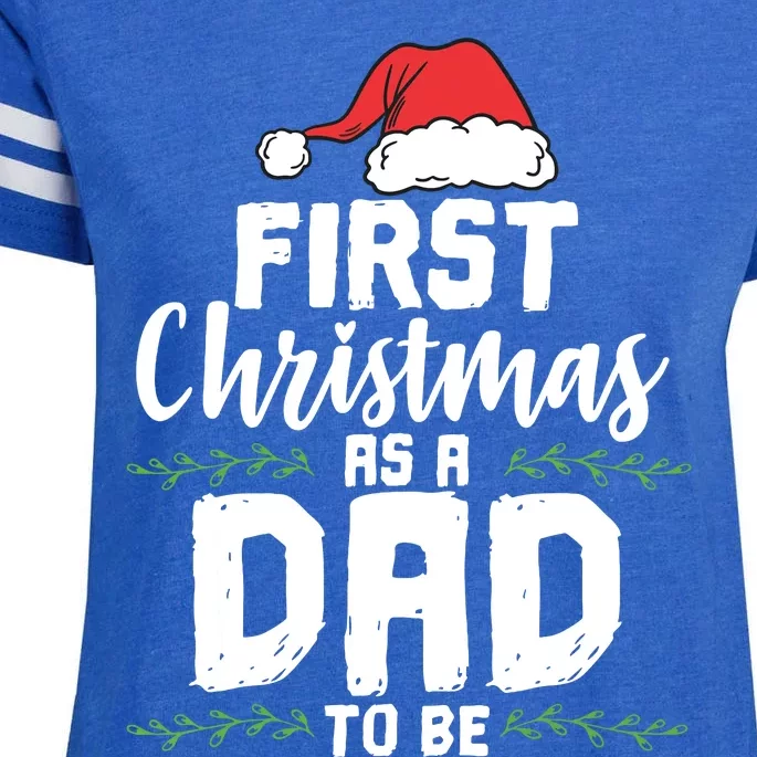 First Christmas As A Daddy To Be Future Father Xmas Gift Enza Ladies Jersey Football T-Shirt