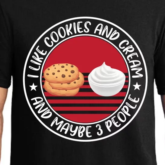 Funny Cookies And Cream Saying Baking Love Gift Pajama Set