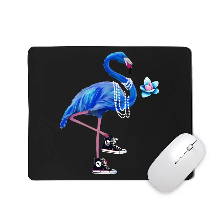 Flamingo Chucks And Pearls Comma La Harris Waltz 2024 Mousepad