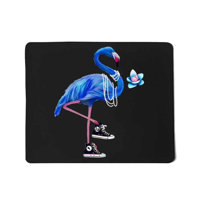 Flamingo Chucks And Pearls Comma La Harris Waltz 2024 Mousepad