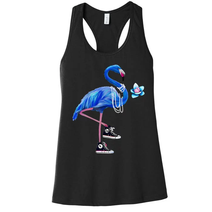 Flamingo Chucks And Pearls Comma La Harris Waltz 2024 Women's Racerback Tank