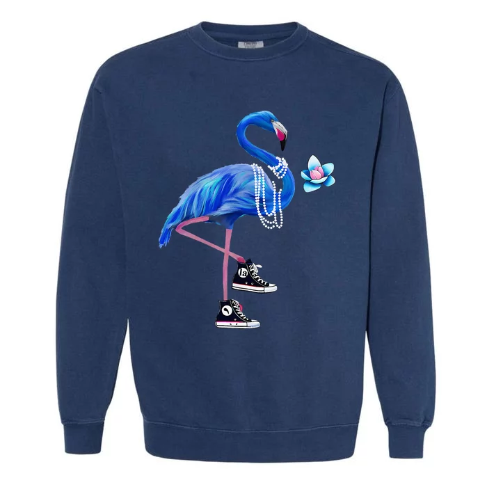 Flamingo Chucks And Pearls Comma La Harris Waltz 2024 Garment-Dyed Sweatshirt