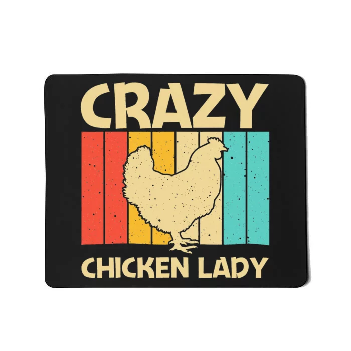 Funny Chicken Art For  Mom Chicken Farmer Poultry Lover Mousepad