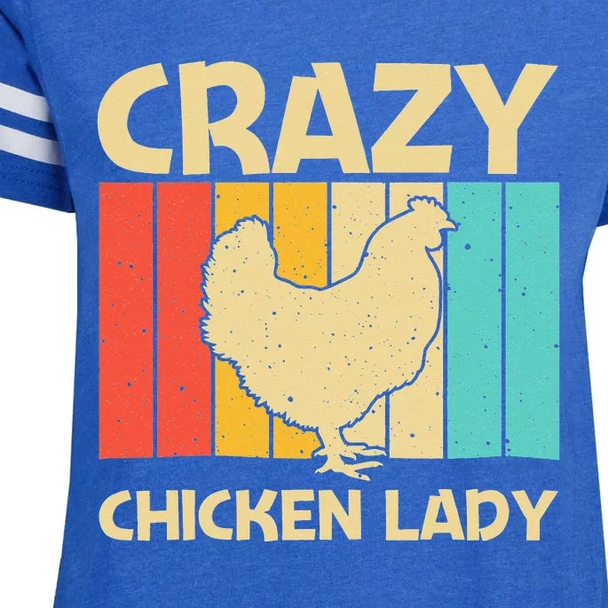 Funny Chicken Art For  Mom Chicken Farmer Poultry Lover Enza Ladies Jersey Football T-Shirt