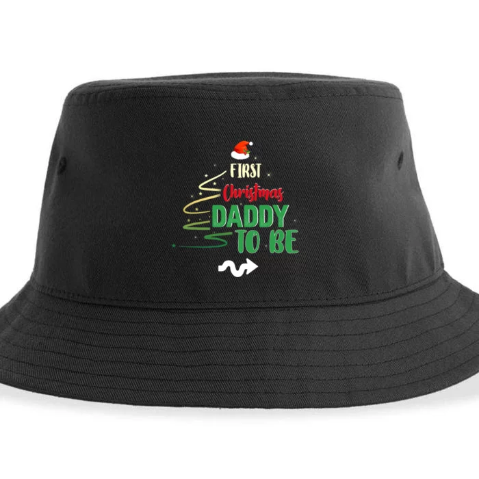 First Christmas As A Daddy To Be Future Father Xmas Gift Sustainable Bucket Hat