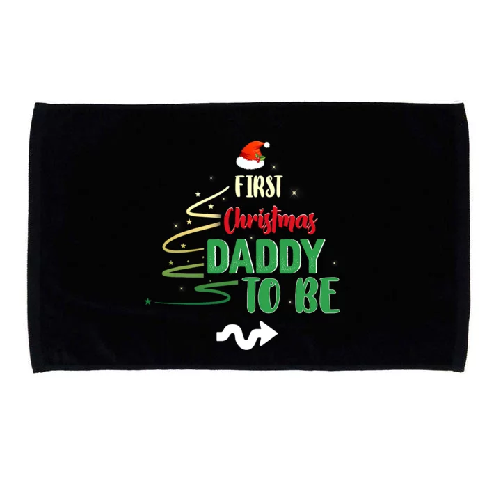 First Christmas As A Daddy To Be Future Father Xmas Gift Microfiber Hand Towel