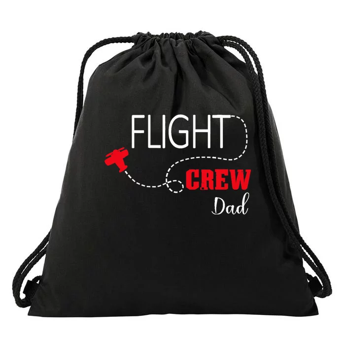 Flight Crew Airplane Birthday Dad, airplane Matching Family Drawstring Bag