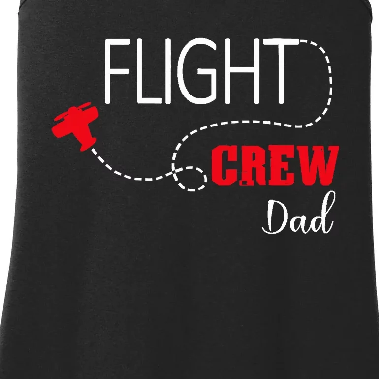 Flight Crew Airplane Birthday Dad, airplane Matching Family Ladies Essential Tank