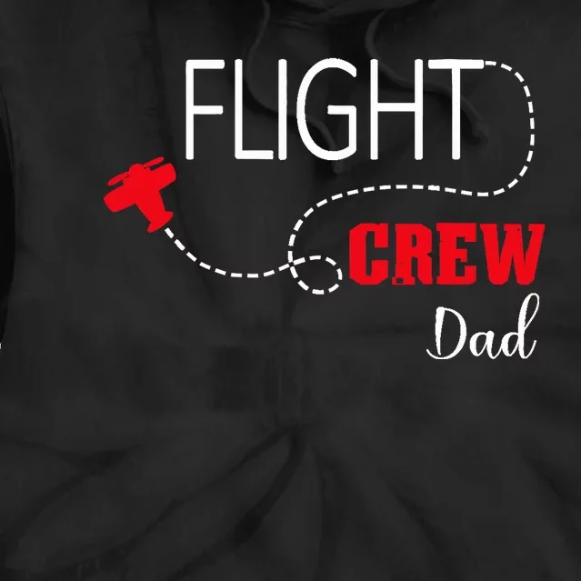 Flight Crew Airplane Birthday Dad, airplane Matching Family Tie Dye Hoodie