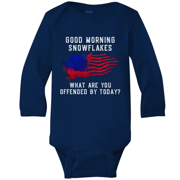 Funny Conservative Anti Liberal Anti Woke Baby Long Sleeve Bodysuit