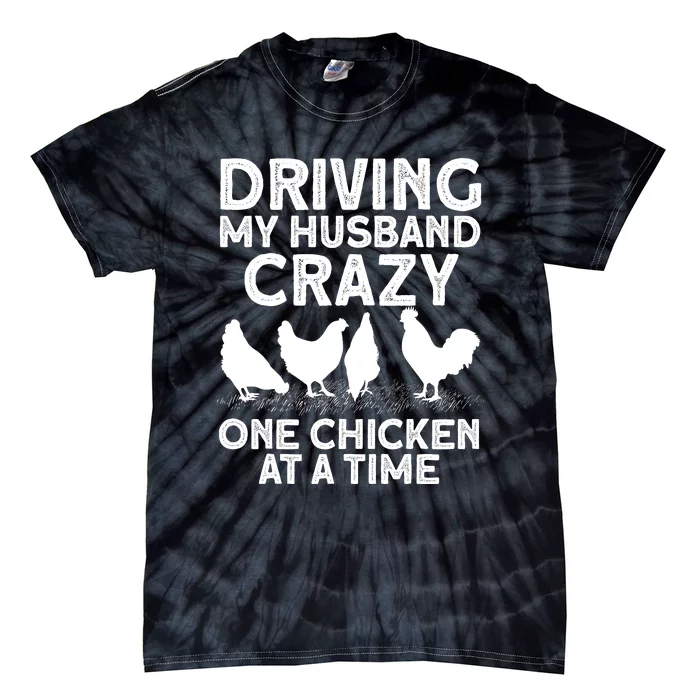 Funny Chicken Art Mom Chicken Lady Chicken Farmer Tie-Dye T-Shirt