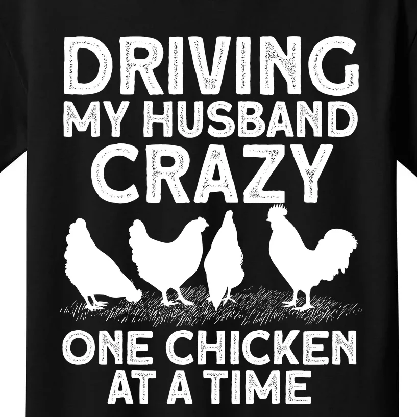 Funny Chicken Art Mom Chicken Lady Chicken Farmer Kids T-Shirt