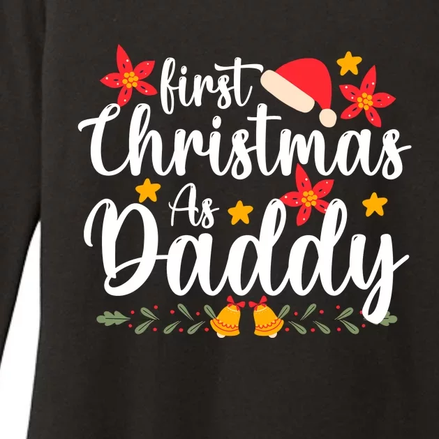 First Christmas As Daddy Funny Xmas Christmas Womens CVC Long Sleeve Shirt