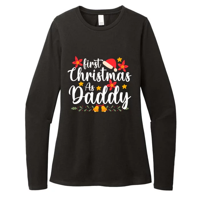 First Christmas As Daddy Funny Xmas Christmas Womens CVC Long Sleeve Shirt