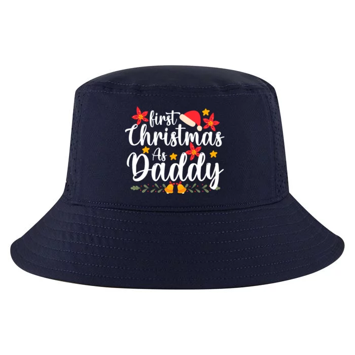 First Christmas As Daddy Funny Xmas Christmas Cool Comfort Performance Bucket Hat