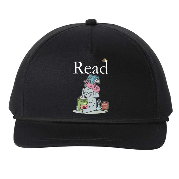 Funny Cute Animals Read Book Fan Snapback Five-Panel Rope Hat