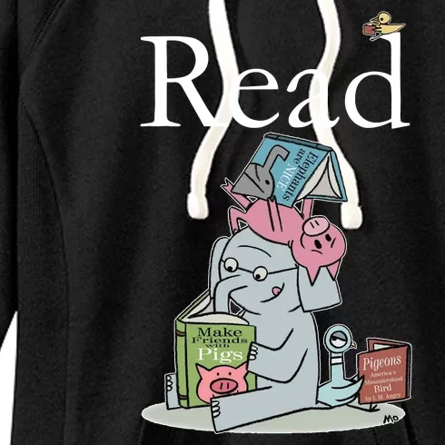 Funny Cute Animals Read Book Fan Women's Fleece Hoodie